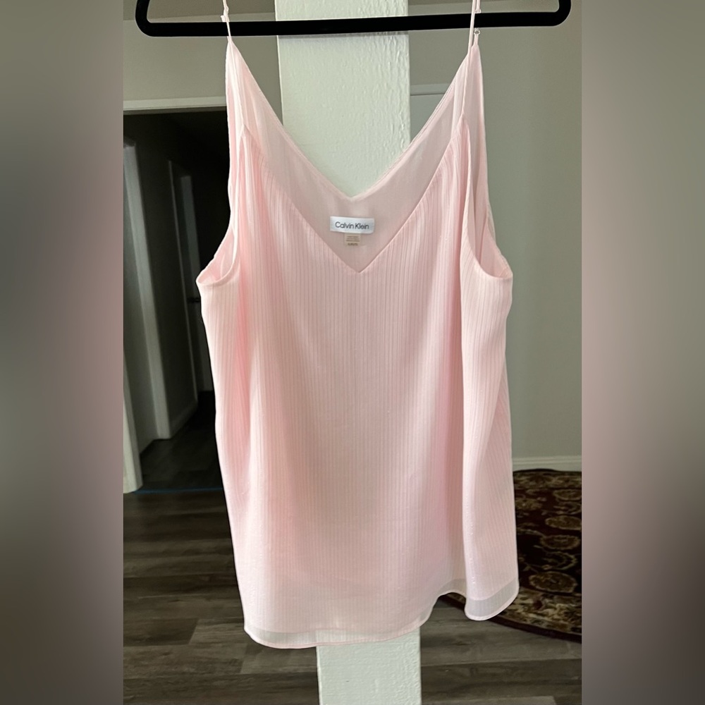 Calvin Klein Light Pink V-Neck Camisole.